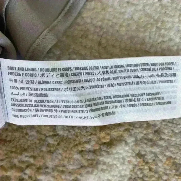 NWOT Abercrombie & Fitch light gray, silky feel, midi skirt;size XS - Picture 4 of 5